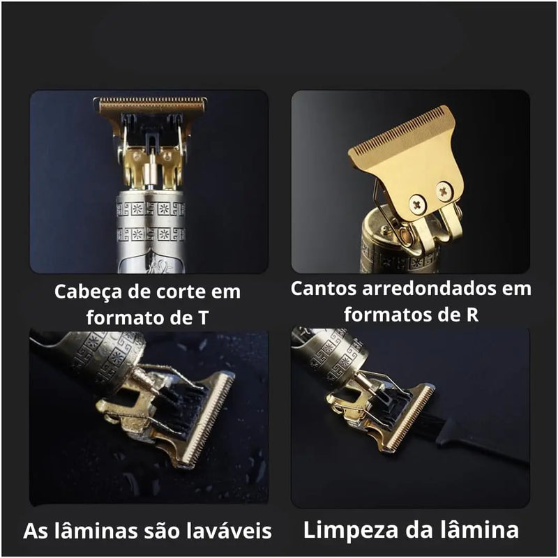 Maquina Profissional para Barba e Cabelo - Pro 3 em 1